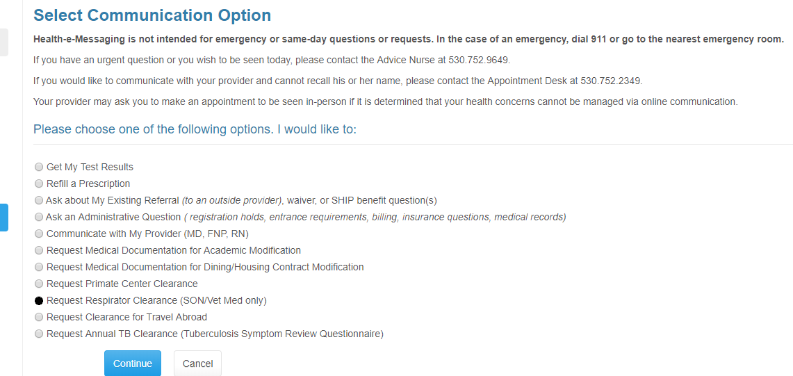 SH Respirator Clearance